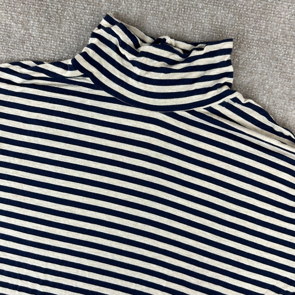 Citizens Of Humanity‎ Top Womens XL Multicolor Striped Mock Neck Stretch Casual